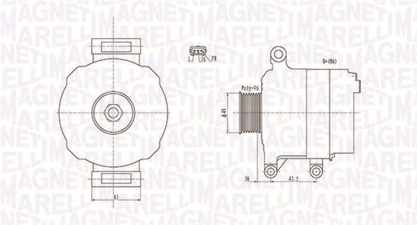 MAGNETI MARELLI Генератор 063731676010